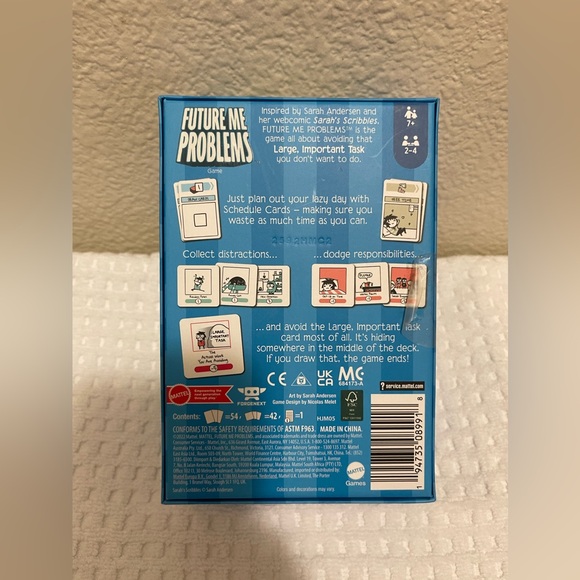 Future Me Problems Card Game Sarah Anderson Scribbles Mattel. - Picture 3 of 6